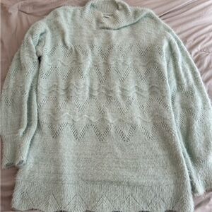LC Lauren Conrad Light Green Turtleneck Sweater